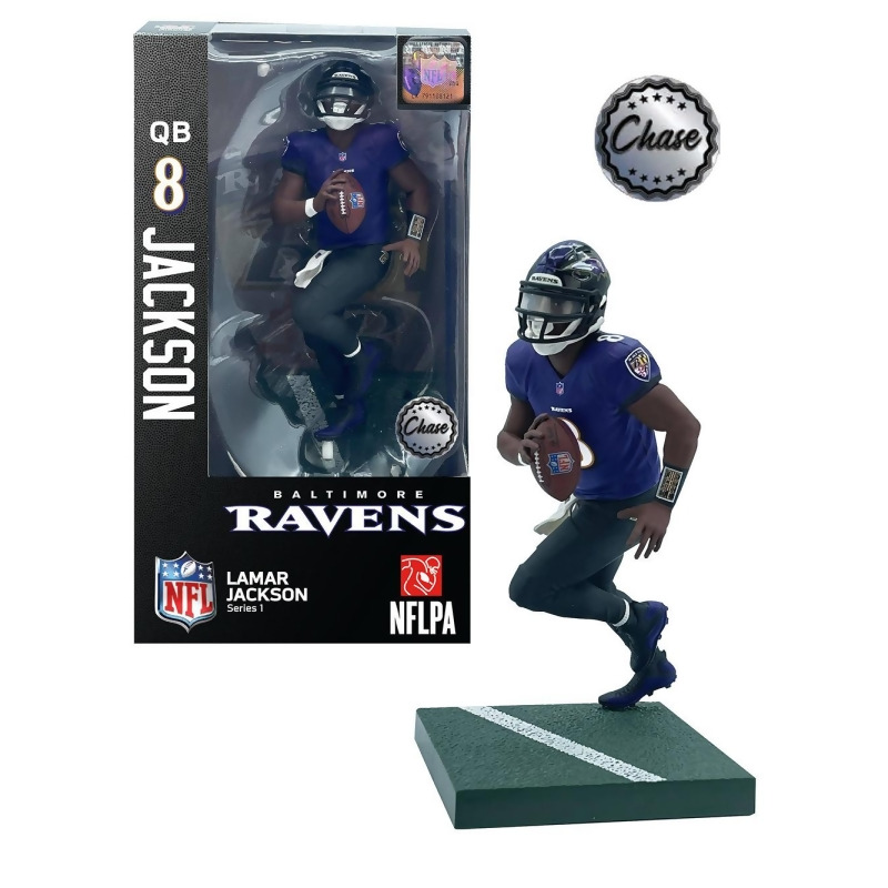 Lamar Jackson (Baltimore Ravens) Imports Dragon NFL 6 Figure Series 1 -  CLARKtoys