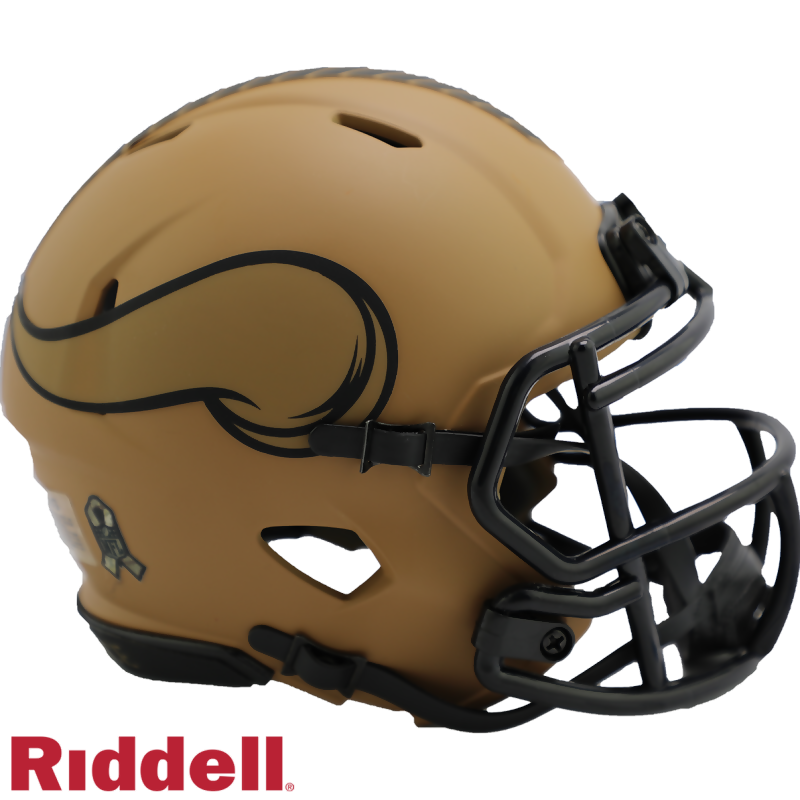 Riddell Minnesota Vikings 2022 Salute to Service Speed Mini Helmet