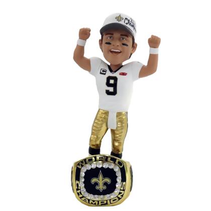 Drew Brees(New Orleans Saints) Super Bowl XLIV Ring Exclusive NFL Bobblehead/360