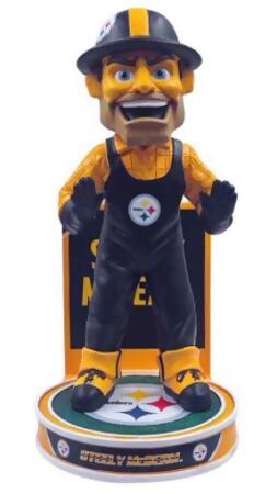 Steely McBeam Pittsburgh Steelers Mascot Mini Bighead Bobblehead FOCO