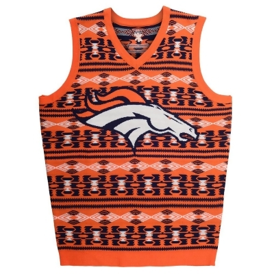 Denver Broncos Aztec NFL Ugly Sweater Vest 