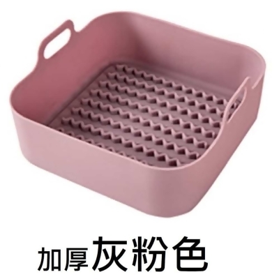 矽膠燒烤盤-方形灰粉(加厚款) 