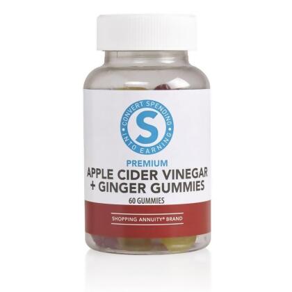 Shopping Annuity Brand Premium Apple Cider Vinegar + Ginger Gummies