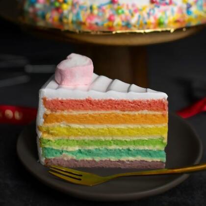 Rainbow Cake (Slice) 