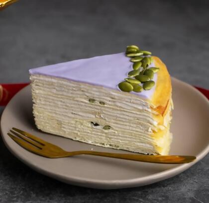 Yam Crepe Cake (Slice) 