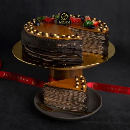 Hazelnut Chocolate Crepe Cake 