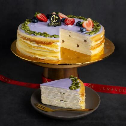 Yam Crepe Cake 