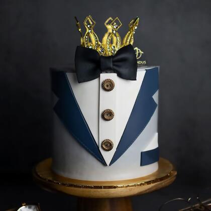 Tuxedo Cake 6 inch 
