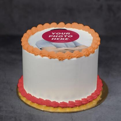Round Edible Image Cake 