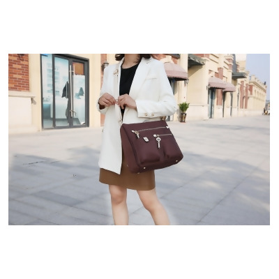 MKF Collection Serena Color-Block Nylon Women’s Shoulder Handbag by Mia K 