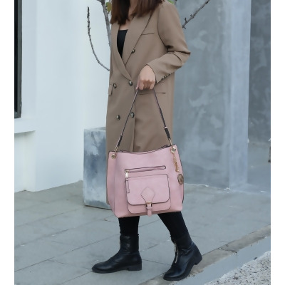 MKF Collection Yves Vegan Leather Women's Hobo Handbag by Mia K 