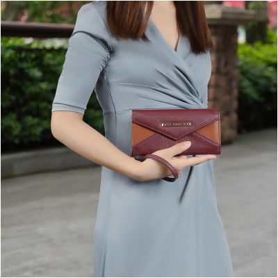 MKF Collection Kearny Vegan Leather Women's Wristlet Wallet Handbag by Mia K 
