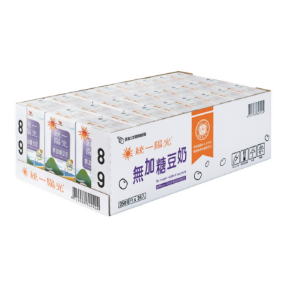 統一陽光無加糖豆奶250ml 