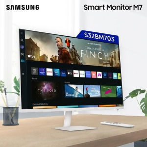 三星Smart Monitor M7 32型4K智慧聯網螢幕(白色)