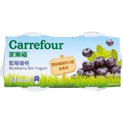 家樂福藍莓優格-100g到貨效期約6-8天 