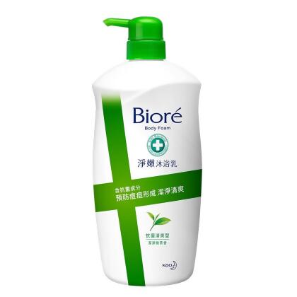 Biore淨嫩沐浴乳抗菌清爽型(潔淨綠茶香)1000g 