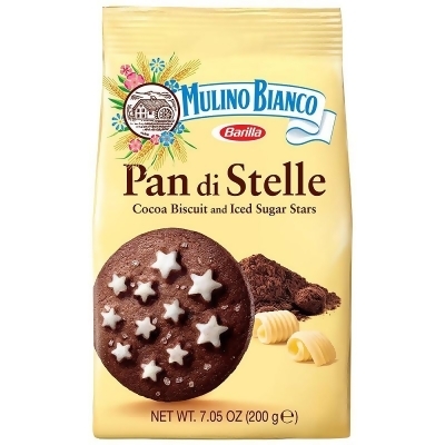 Mulino Bianco 沐尼諾星星糖霜可可奶油餅乾 