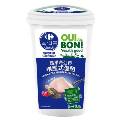 家樂福希臘式苺果奇亞籽優格(每瓶約500g)※實際到貨效期約4天以上 