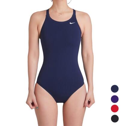 [秉宸] NIKE LOOPS AND LOWER LEGS 成人女性連身泳裝 抗氯 挖背 低衩設計 溫泉 泳衣 NESSA040 