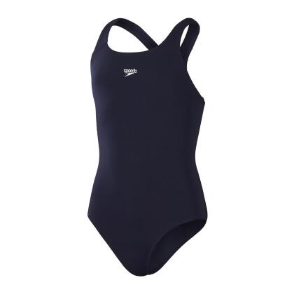 [秉宸] SPEEDO ECO ENDURANCE+ 女運動連身泳裝 耐氯 環保極速乾 深藍 SD813517D740 