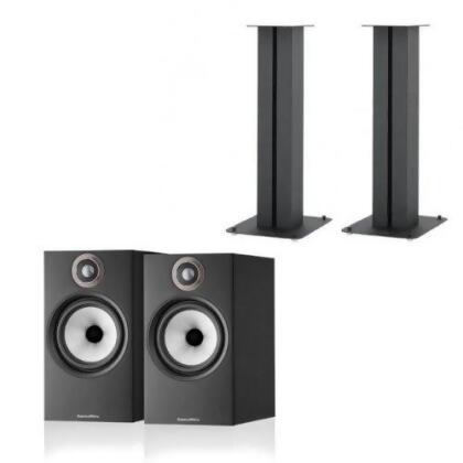 Pair 900mm, Matt Black Fisual Dynami Uno Speaker Stands