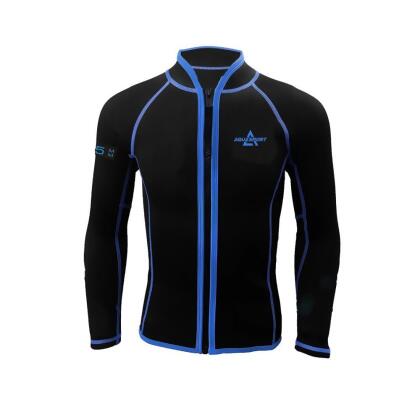 Aquasport 1.5mm磨毛長袖防曬防寒衣-藍-4 