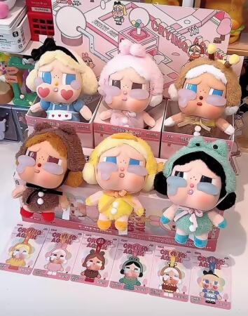 POPMART泡泡瑪特 CRYBABY × 眼淚工廠系列 搪膠臉毛絨盲盒 