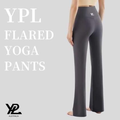YPL let's all in 高彈塑形垂感微喇叭瑜伽褲 
