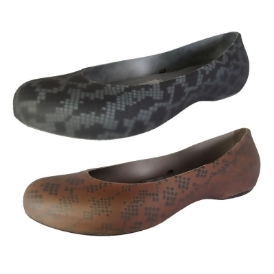 Crocs Womens 'Thermalucent Snake Print Flat' Shoes 