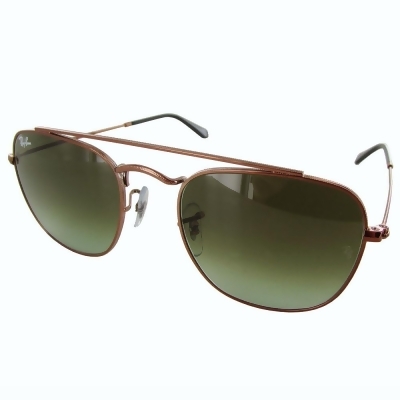 Ray Ban Mens 'RB3557' Metal Square Sunglasses 
