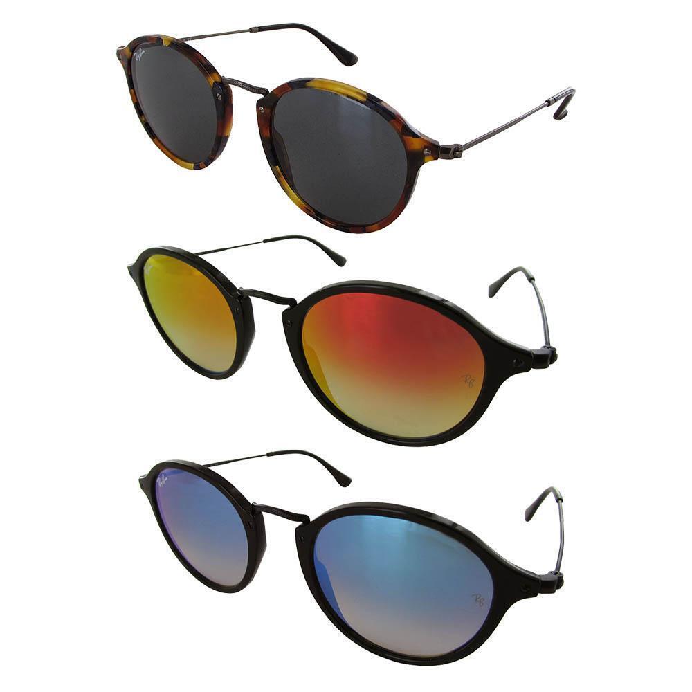 Ray Ban Mens 'RB2447 Round Fleck' Fashion Sunglasses