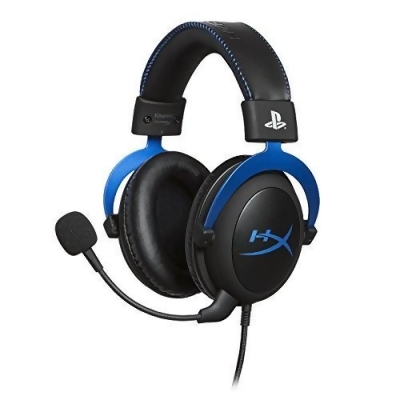 HyperX Cloud Wired Stereo Gaming Headset for PS4/5 Blue/Black Certified Refurb 