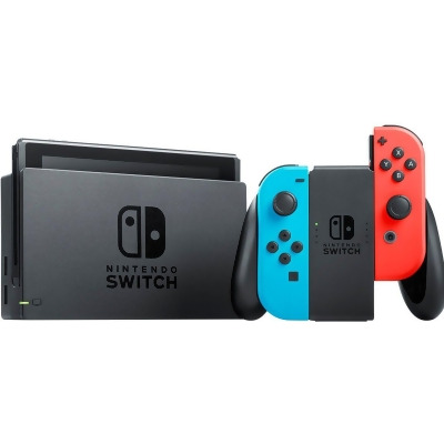 Nintendo Switch with Neon Blue and Neon Red Joy‑Con Refurbished 