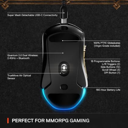 SteelSeries Aerox 9 Wireless Mouse World of Warcraft Edition Certified Refurb alternate image