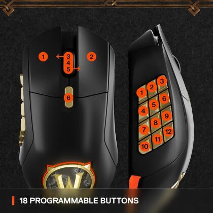 SteelSeries Aerox 9 Wireless Mouse World of Warcraft Edition Certified Refurb alternate image