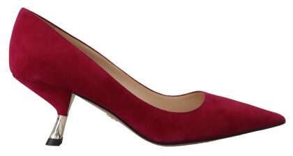 Prada Suede Pumps in Red