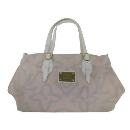 Louis Vuitton Tahitienne Beige Canvas Tote Bag (Pre-Owned)