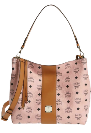 MCM Large Klara Visetos Coated Canvas Hobo - Luxed