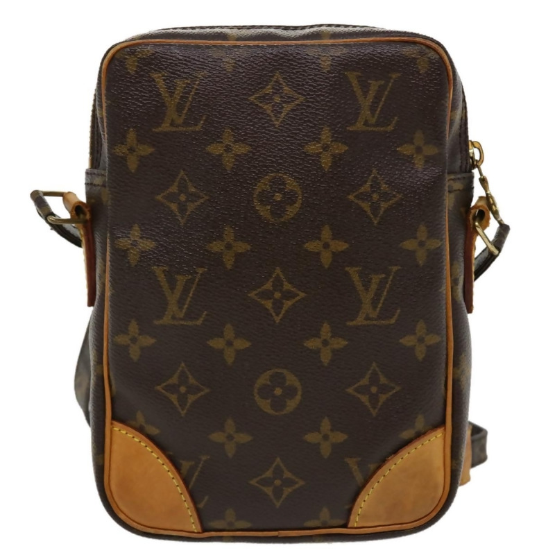 Louis+Vuitton+Danube+Shoulder+Bag+Brown+Leather for sale online