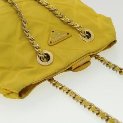 Pre-owned Prada Yellow Handbags