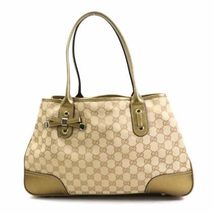 Gucci Pre-owned Women's Leather Tote Bag - Beige - One Size
