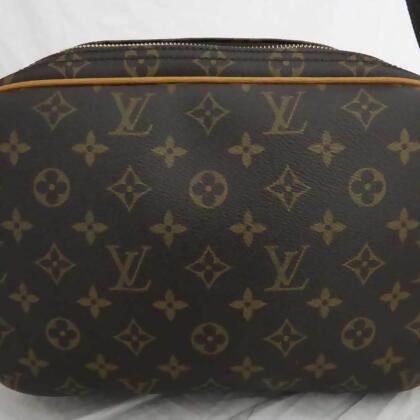 Louis+Vuitton+Shoulder+Bag+PM+Brown+Leather for sale online