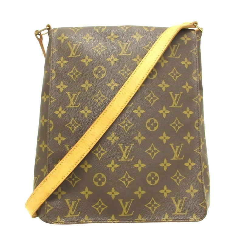 Pre-Owned Louis Vuitton Musette Monogram Brown Shoulder Bag 