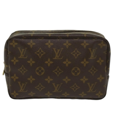 Louis Vuitton Trousse De Toilette Brown Canvas Clutch Bag (Pre-Owned)