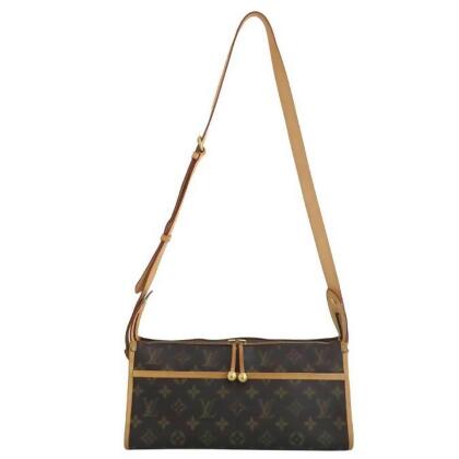 Louis Vuitton Popincourt Brown Canvas Handbag (Pre-Owned)