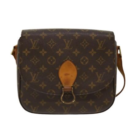 Louis Vuitton Saint Louis Brown Canvas Clutch Bag (Pre-Owned)