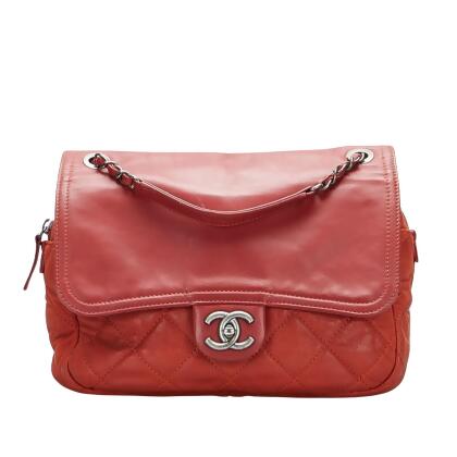BOOTS 'N BAGS Women's Red Leather Shoulder Bags Purse