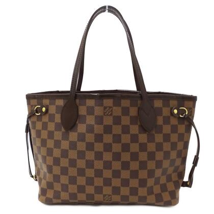 Louis+Vuitton+Neverfull+Tote+PM+Brown+Canvas for sale online