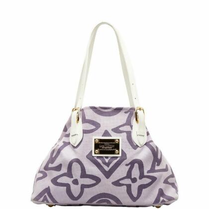 Pre-Loved Louis Vuitton Purple Handbag