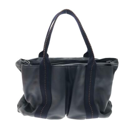 Pre-owned Handbag In Navy